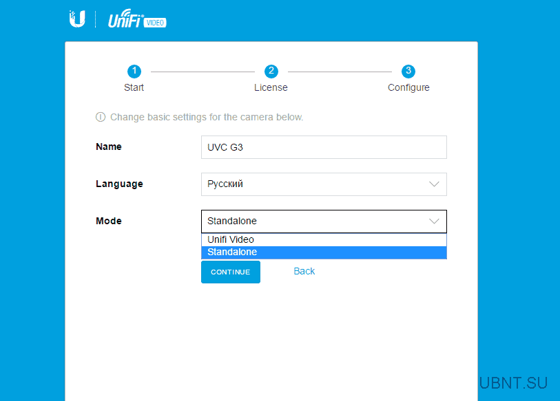 Настройка камер UniFi g3 Настройка камер UniFi g3