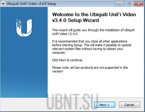 Настройка UniFi Video 3.4 Настройка UniFi Video 3.4