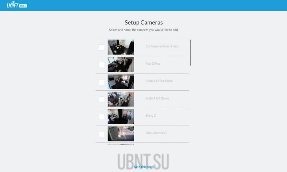 Настройка UniFi Video 3.4 Настройка UniFi Video 3.4