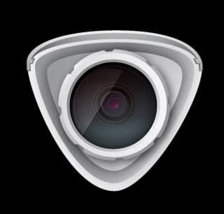 Вид спереди IP-камеры Ubiquiti AirCam