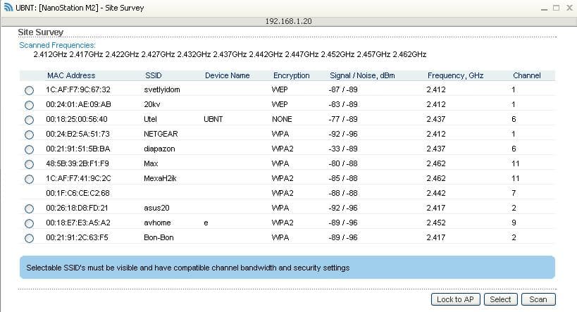Настройка NanoStation M2 wifi точка доступа