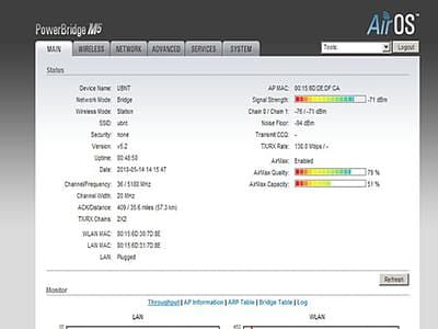 Интерфейс операционной системы airGrid