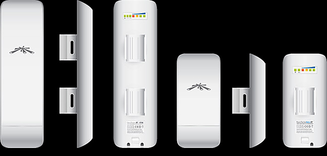 NanoStation M имеет изящный и прочный корпус со встроенной направленной антенной