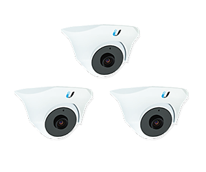 Комплект из трех UniFi Video Camera Dome